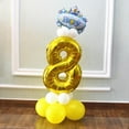 thumbnail image 3 of GUOOL Pack of 16/Set Gold Numbers Digits Boy Helium Balloons Inflatable Party Supplier - Gold, Number 8, 3 of 5