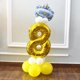 thumbnail image 3 of 16 Unids / Set Números Dígitos Niño Papel de Aluminio Globo de Helio 32 Pulgadas Decoración de de Cumpleaños Numero 8, 3 of 5