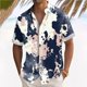 thumbnail image 2 of Hawaiian Shirt For Men, Men's Vintage Button Down Bowling Shirts Short Sleeve Summer Beach Shirt3XL, 2 of 5