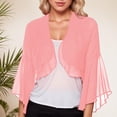 thumbnail image 5 of TGPMGRZ Womens Bolero Shrugs for Dresses Summer Lightweight Kimono Cardigans Casual Chiffon Tops 2026 RD2 Size S, 5 of 5