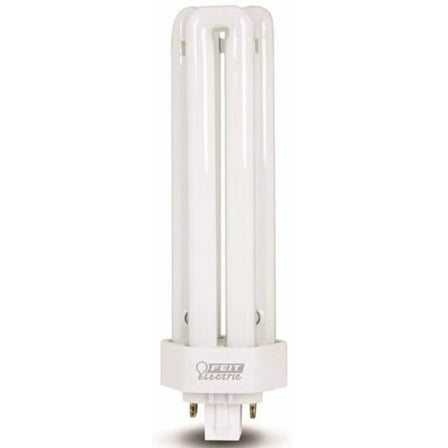 Feit Electric PLT42E/35 Compact Fluorescent Bulb, 42 W, T4 Lamp, GX24Q-4 Lamp Base, 3000 Lumens, 3500 K Color Temp