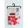 thumbnail image 2 of Rideau de Douche de Noël/polyester avec Crochets, Poinsettia, 2 of 2