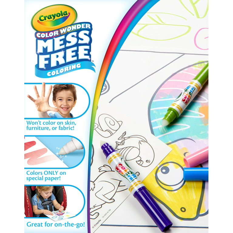  Crayola Color Wonder Mess Free Paintbrush Pens & Paper, Toddler  Painting Set, Arts And Crafts For Kids
