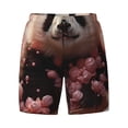 thumbnail image 4 of Lsque Mens Swim Trunks Cute Cloud Panda Pattern - Bathing Suit Compression Liner - Beach Swim Shorts Swimwear - (S-3XL) - Stretch Quick Dry -Large, 4 of 9