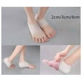 Invisible Height Lift Heel Pad Sock Liners Increase Insole Pain Relieve