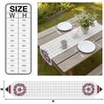 thumbnail image 3 of Patriotic American Flag Table Runner Linen Burlap Table Runner 90 Inches Long Blue Red Flowers Wreath Gray Plaid Dresser Scarves for Kitchen Island Coffee Dining Room Party Wedding Decor 13"x90", 3 of 8