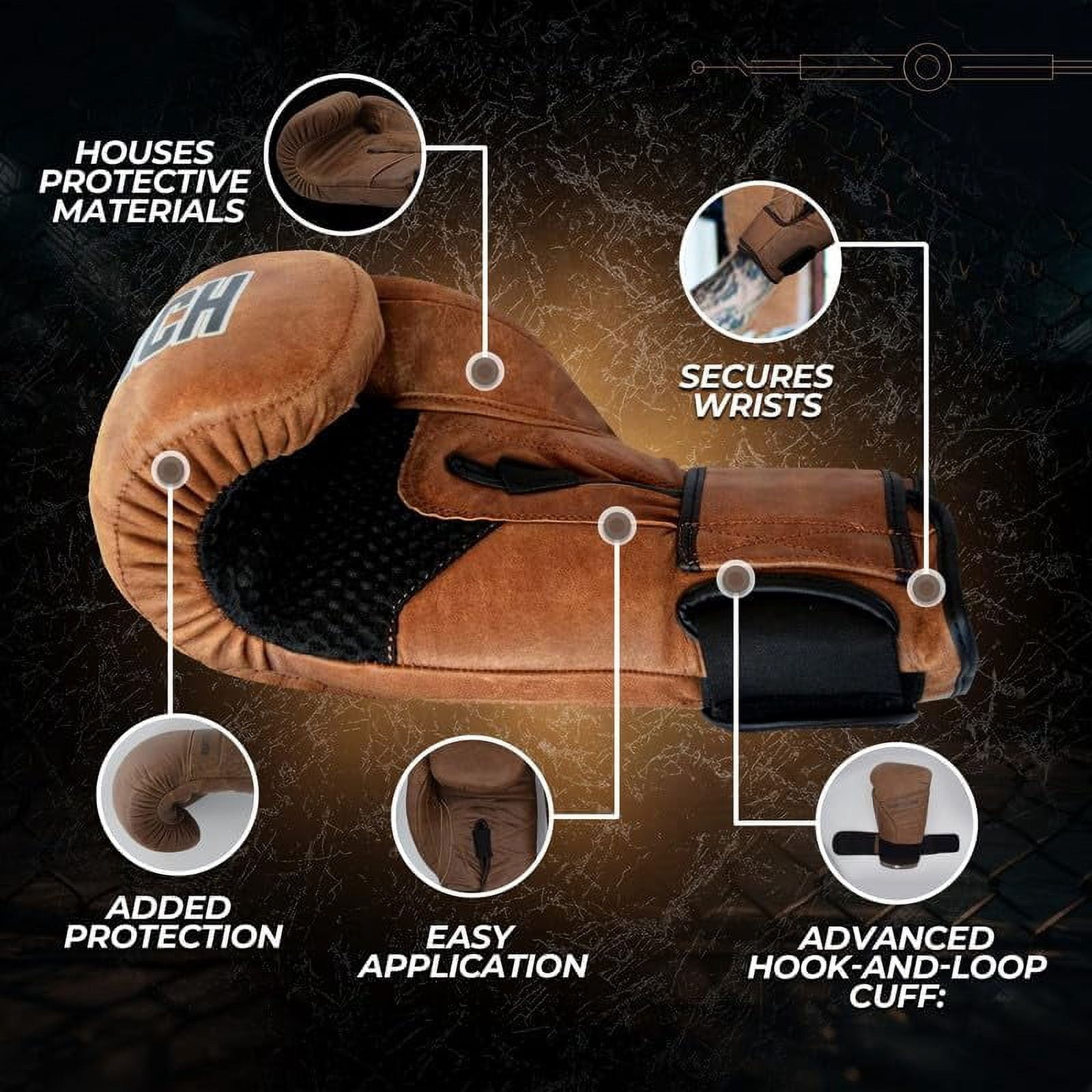 Right Punch Premium Cowhide Leather Boxing Gloves - Professional Training & Sparring Gloves for Men & Women