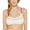 White, variant on HULA HONEY Women's White Printed Removable Cups Adjustable Textured Bralette Swimsuit Top XS