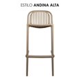 thumbnail image 2 of JAUZ IMPROVEMENT 1pz Silla Alta Periquera Color Arena Tipo Minimalista Andina BS (A2327), 2 of 4