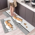 thumbnail image 2 of Alfombra de cocina antideslizante con estampado de dibujos animados, lavable, para entrada de casa, sala de estar, dormitorio, decorativa, 2 of 5