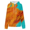 thumbnail image 3 of Haut Décontracté Mode Femme Manches Longues Dégradé Patchwork Orange XXXXXL, 3 of 4