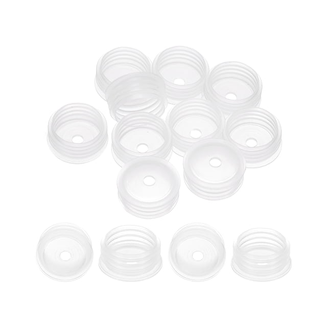 Adaptador de Botella Uxcell 0.91", 10 Pcs Tapones de Adaptador de Botella para Dispensadores Orales de Líquido Aceite Botellas de Plástico Vidrio Tapón, Claro