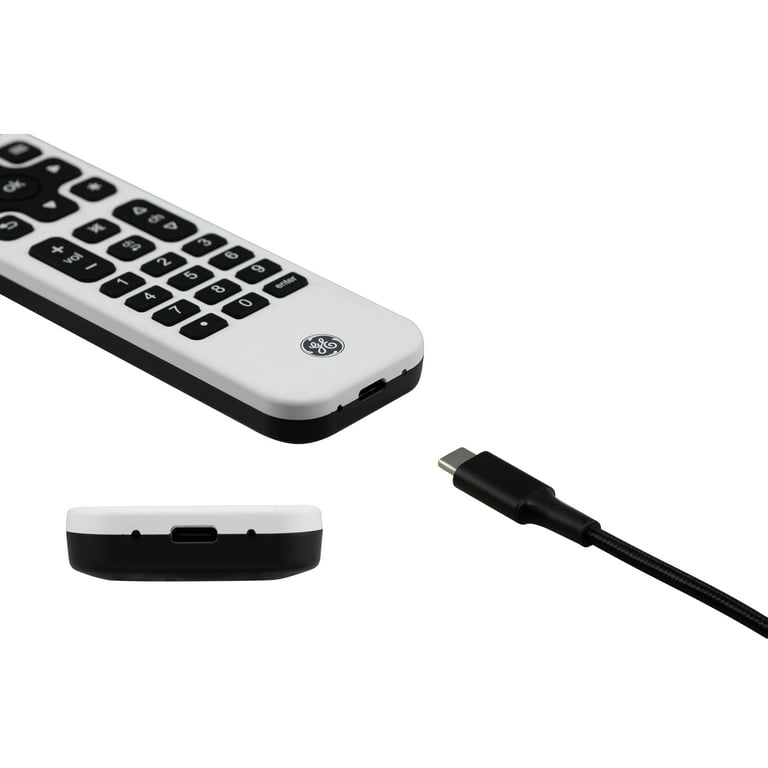 GE Universal Remote Control, 4 Device, Backlit, Rechargeable