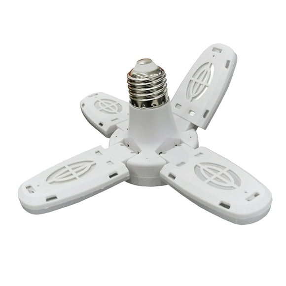 GROWTH TANK Lumières de Garage, Lumières de Garage LED Plafond, 28W E27 2300lm Lumières de Plafond LED avec 4 Panneaux Réglables pour Garages, Atelier, Intérieur, Extérieur