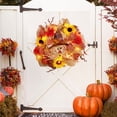thumbnail image 4 of VerPetridure Thanksgiving Wreath for Front Door Fall Wreath Fall Decorative Wreath with Lights for Thanksgiving Decorations Indoor Outdoor Farmhouse Party Supplies, 4 of 6