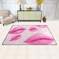 thumbnail image 3 of Lips Pink Area Floor Mats Non-Slip Rugs Soft Doormat 31 x 20 inch Carpet for Living Dining Room Bedroom Decorative, 3 of 7