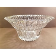 Clear Crystal 10 Hostess Centerpiece Bowl Cut Crystal Studio Nova FACETS Japan