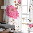 thumbnail image 4 of Bloom Floral Japanese Flower Peony Cherry Luxury Tulle Curtains Living Room Sheer Curtains Kitchen Drapes Bedroom Voile Curtain, 4 of 7