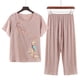 thumbnail image 3 of Pantalones de Mujer Traje de Verano Impreso de Manga Corta Cuello Redondo Top & Shorts Set, Delgado Y Casual de las Mujeres Pantalones Casuales, 3 of 3