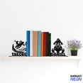thumbnail image 3 of Handmadetneonsign Snowmobile Metal Bookends, Snowmobile Name Bookend, Snowmobiling Bookshelf Home Decor 76065, 3 of 4