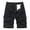 Black, variant on Mens Casual Shorts Elastic Waist Relaxed Fit Cotton Lightweight Quick Dry Hiking Work Cargo Mens Work Shorts Black 31