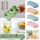 thumbnail image 1 of Set de moldes de polos de colores para helado casero, palitos de hielo y cubos de zumo - 7 piezas con tapa, sin BPA, aptos para lavavajillas, 1 of 4