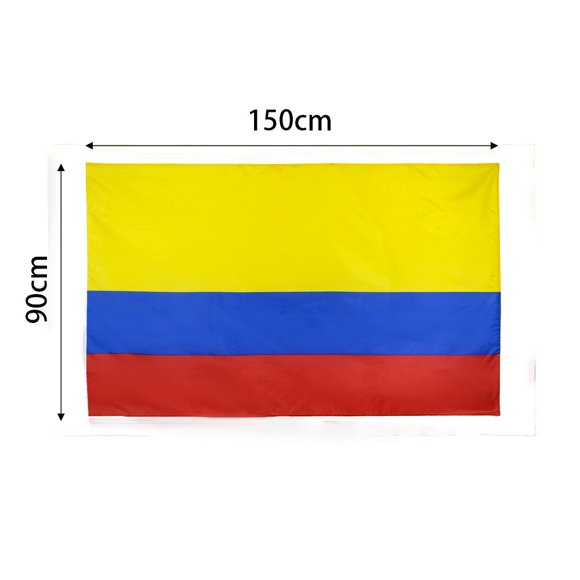 JJKBVCLO Colombia National Flag 90x150cm Outdoor Polyester Fabric Banner For Decoration And Display