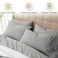 thumbnail image 3 of Southshore Fine Living, Inc. Twin XL Sheets Set, 21-Inch Twin XL Sheets Deep Pockets, Grey Bedding, 3 of 9