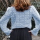thumbnail image 1 of Top De Manga Larga De Encaje Para Mujer, Blusa De Encaje Suave, Elegante, Cómoda Y Transpirable Para Ir De Compras ANGGREK EE1711, 1 of 6