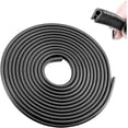 thumbnail image 1 of Protector de borde de puerta de coche, (negro) Protector de sello de goma universal de 16 pies Protector de borde de puerta de coche en forma de U para la mayoría de los coches, protectores de borde de barco de aluminio brillar Electrónica, 1 of 5