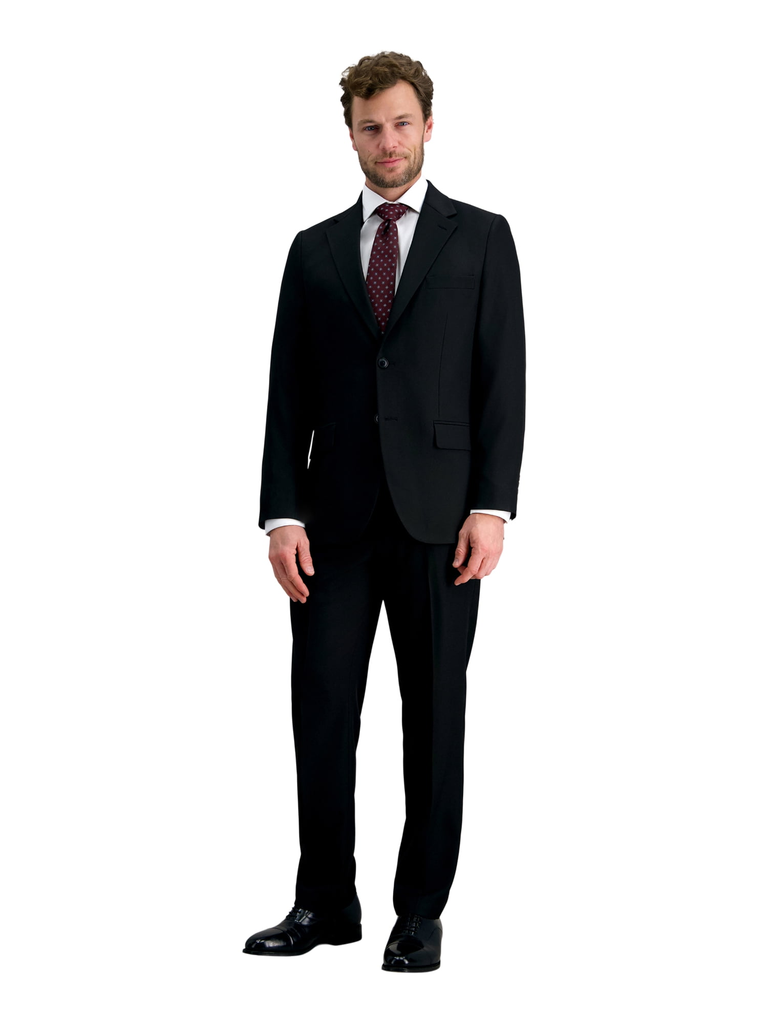 George Men's Comfort Stretch Suit Separates Jacket, Straight Fit 40-60 Size Range