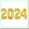 thumbnail image 2 of Golden Class of 2024 Balloon Set - 16" Numbers & Graduation Decorations Kit - Metallic Gold Balloons for Grad Party - Class of 2024 Celebration, 2 of 5