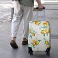 thumbnail image 3 of Yellow Lemon Flowers White Pattern Luggage Cover Fashion Suitcase Cover Baggage Covers Fit 25-28 Inch Luggage (Go Travel), 3 of 5