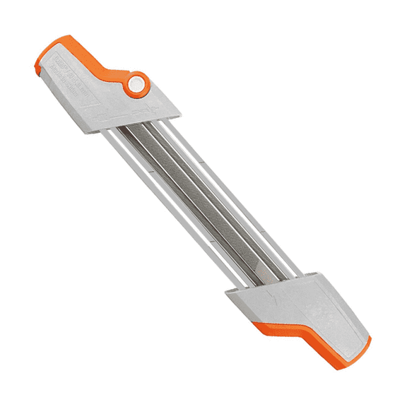 2-in-1 Chainsaw Sharpener for 3/8" P Saw Chains, Compact Easy File Mini Sharpener Kit, Compatible with 0.404" Saw Chains