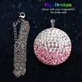 thumbnail image 6 of Bling Crystal Ball Car Rear View Mirror, Rhinestone Home Decor Hanging Ornament, Crystal Sun Catcher Glam Decoration Charm New Year's Present, 6 of 7