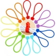 thumbnail image 1 of Bridas magnéticas de silicona reutilizables, bridas magnéticas de 7,48 pulgadas para agrupar y organizar, sujetar objetos, 7 colores, paquete de 14 (color aleatorio) JAMW Sencillez, 1 of 5