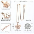 thumbnail image 4 of Personalized Flower Cremation Ashes Urn Necklace for Ashes for Women/Men Cremation Jewelry for Ashes with Funnel Filler Memorial Jewelry Gifts for Women, 4 of 8