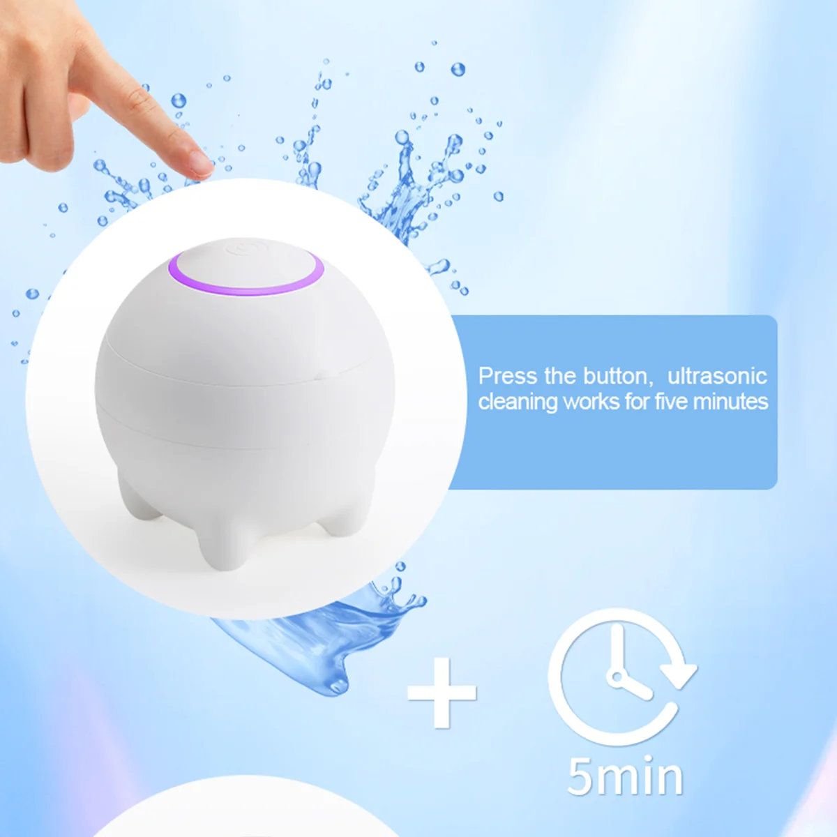 BDQ Ultrasonic Jewelry Cleaner Machine for Rings, Glasses, Watches and Retainers–Professional Sonic Cleaning Kit