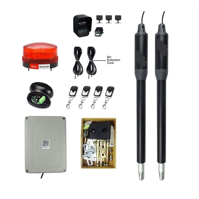 Electric Automatic Strong Dual Arm Swing Gate Opener Up To 660 Lbs Hardware Driveway Door KIT For Driveway ,Ultra-Quiet Operation
