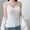 White, variant on YHAJDS Short Sleeve Tops Solid Color Ribbed Texture Adjustable Strap Camisole Sleepwear Innerwear