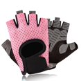 thumbnail image 4 of Guantes de fitness para mujer, guantes deportivos antideslizantes para hombre, de verano, con palma hueca de medio dedo, protector de muñeca, equipo de entrenamiento, ejercicio de yoga, 4 of 4