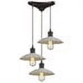 thumbnail image 2 of ELK Group International 67041-3 Corrine 60 watt Metal 3 Light Pendant, Oil Rubbed Bronze & White - 6 x 10 x 10 in., 2 of 2