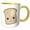 Yellow/White, variant on 3drose, Cute Kawaii Toast, 11oz Magic Transforming Mug