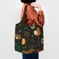 thumbnail image 6 of XMXT Canvas Tote Bag for Women, Cartoon Animals Elk Fox Large Reusable Shopping Bags, Multicolor, 6 of 7