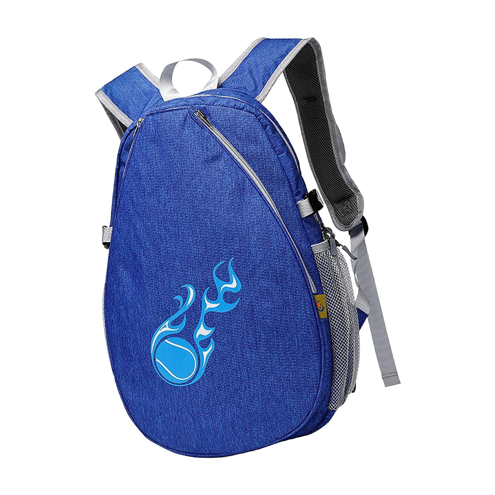 DimyFew Tennis Racket Bag Pickleball Racket Backpack Waterproof Outdoor Organizer Pocket Deep Blue