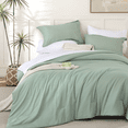 thumbnail image 2 of SPRINDAY Queen Comforter Set, 7 Pieces Bed in a Bag for All-Season, Bedding Set with Comforter, Sheets, Pillowcases & Shams, Sage Green, 2 of 7