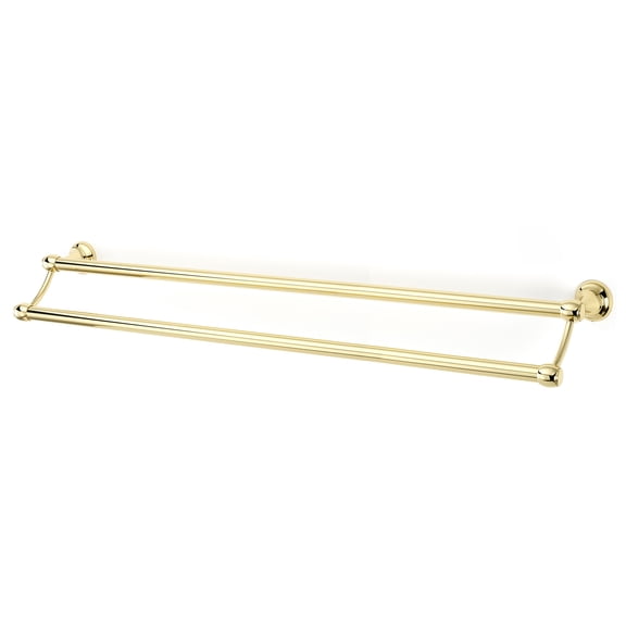 Alno A6625-30 Royale 30" Wide Double Towel Bar - Brass