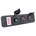 thumbnail image 1 of Labymos Dual USB Socket Quick Charge Device Lighter Socket Power Output with LED Voltmeter ON/OFF, 1 of 7