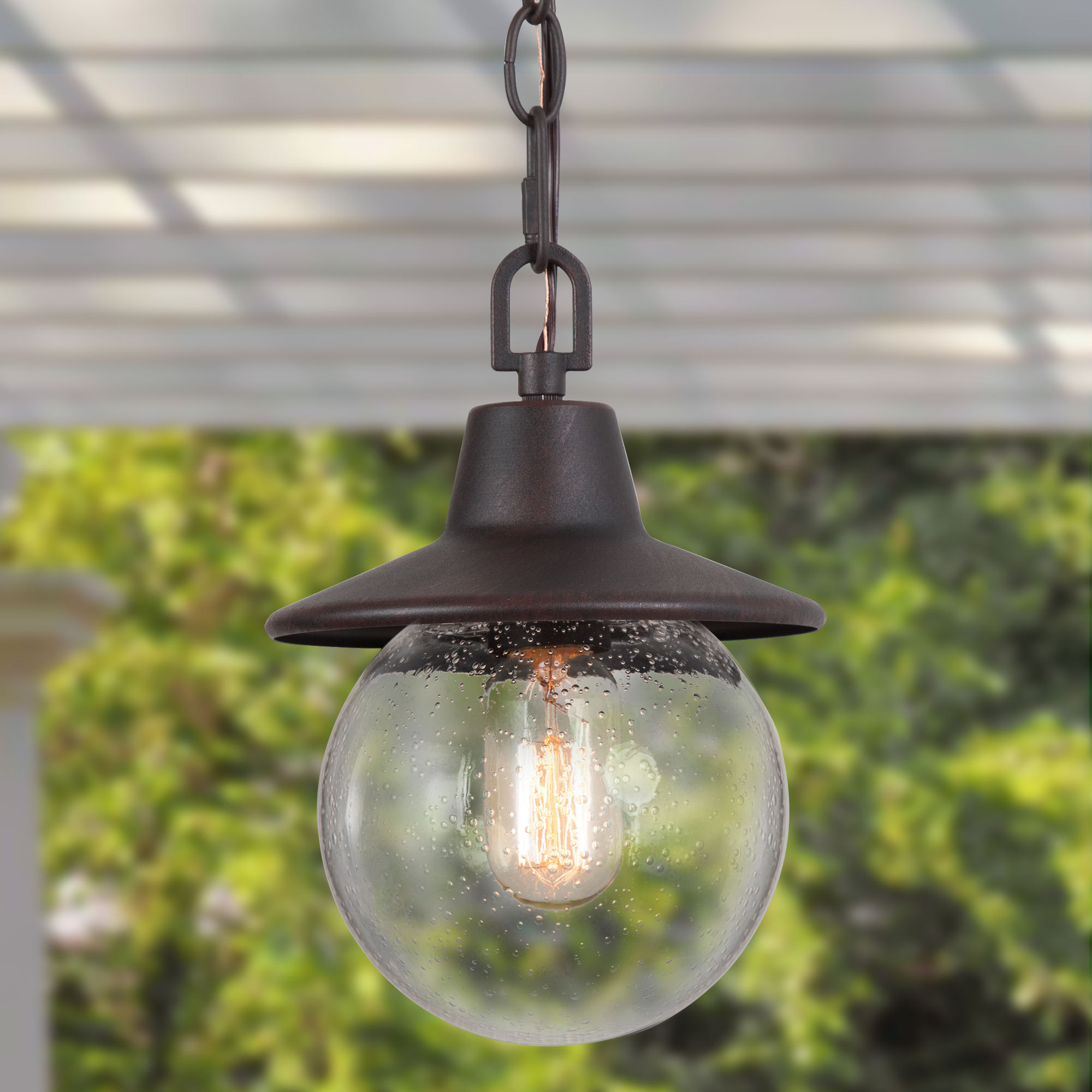 LNC Rustic Outdoor Pendant Light in 