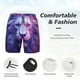 thumbnail image 3 of Balery Cool Lion Head Bañador para hombre, shorts de playa de secado rápido con entrepierna y forro de compresión-Large, 3 of 6